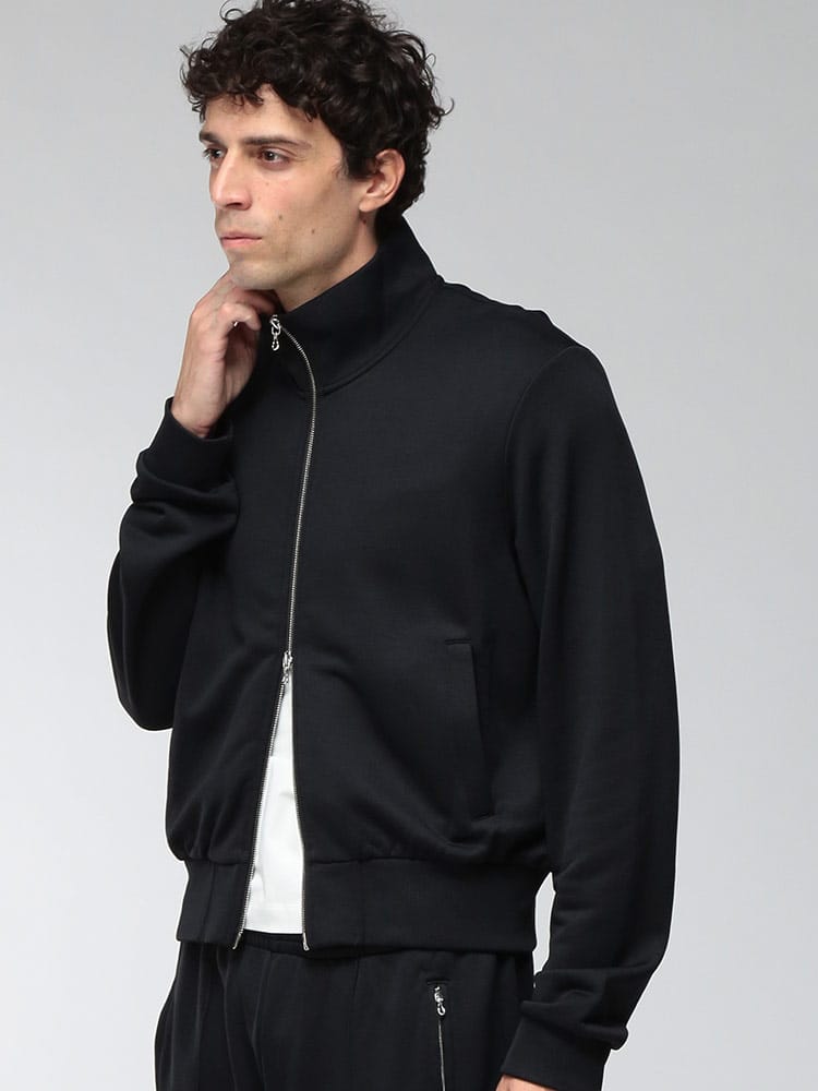 OUR LEGACY (アワーレガシー) メンズ トラックジャケット フルジップ スタンド ジャケット Prime Black True TrackJersey OLM2256MP
