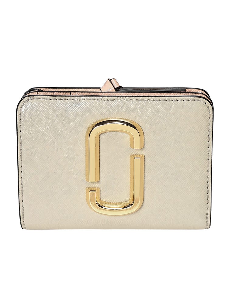 MARC JACOBS (マークジェイコブス) レディース 二つ折り財布 レザー スナップショット ミニ コンパクト ウォレット  二つ折り MJ2P6SMP021S01