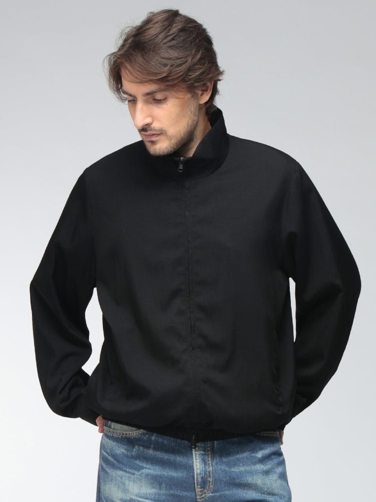OUR LEGACY (アワーレガシー) メンズ ジャケット カジノジャケット フルジップ CROWN BLACK NIGHT DRAPE TWILL OLM4261CJB