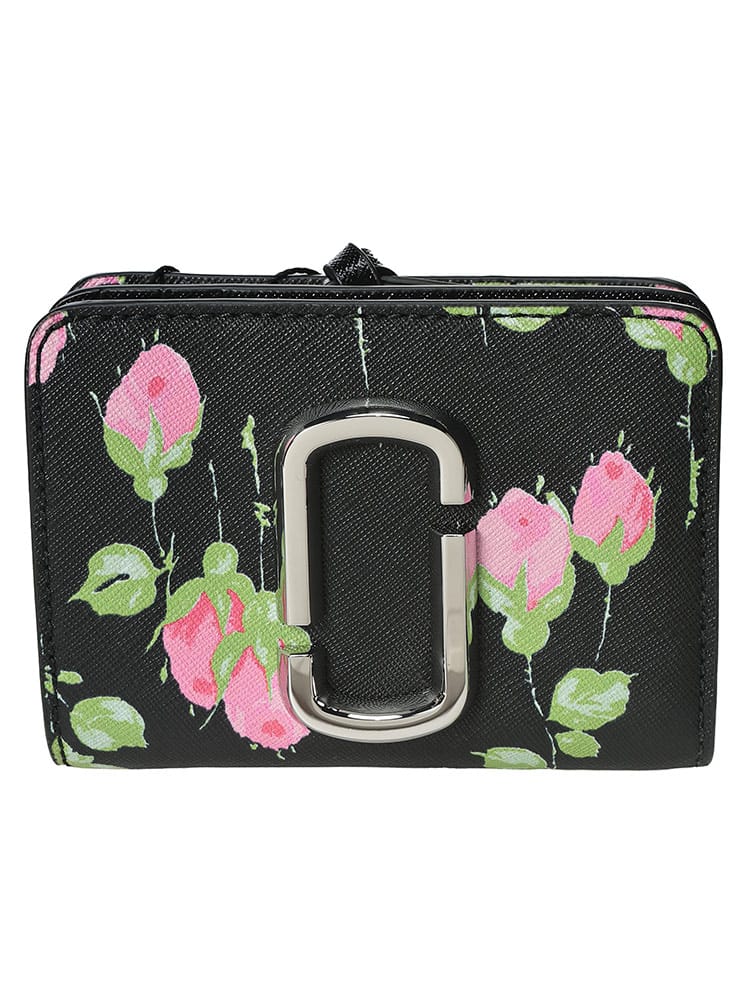 MARC JACOBS  (マークジェイコブス) レディース 財布 スナップショットフローラル サフィアーノレザー ロゴ ミニウォレット MJ2F6SMP015S01 MJ2F6SMP015S01