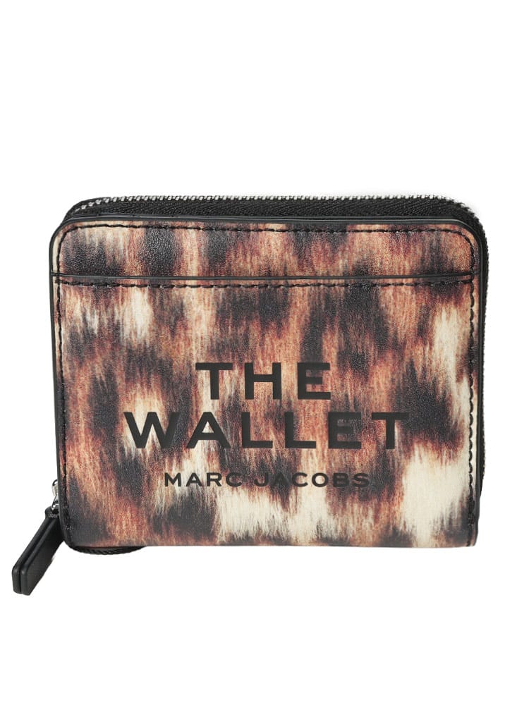 MARC JACOBS  (マークジェイコブス) レディース 財布 レオパード柄 ロゴ レザーパッチ コンパクト ミニウォレット MJ2F6SMP028S01 MJ2F6SMP028S01