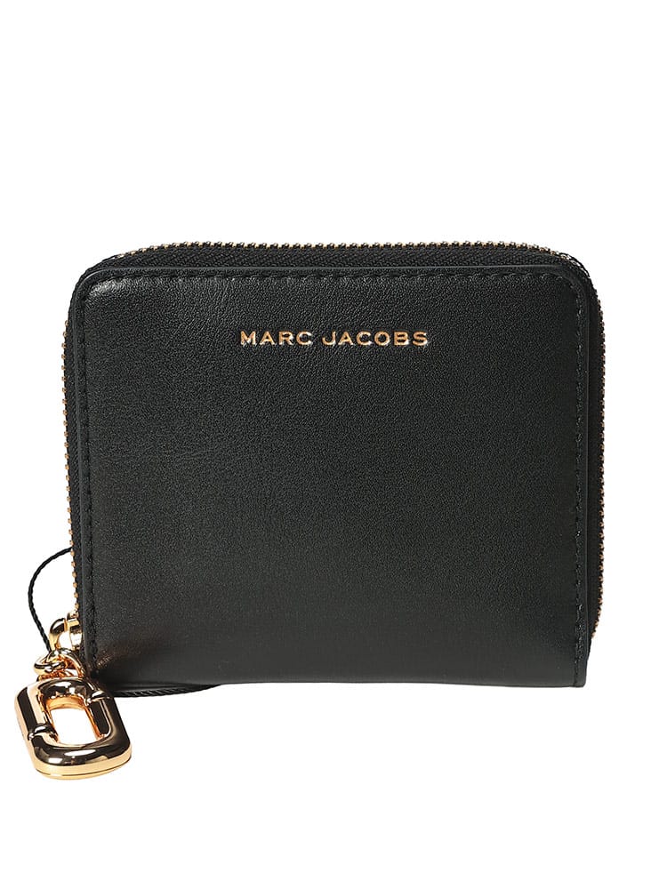 MARC JACOBS  (マークジェイコブス) レディース 財布 ミニロゴ 無地 コンパクト ジッパー開閉 スリムウォレットMJ2P6SMP017S01 MJ2P6SMP017S01