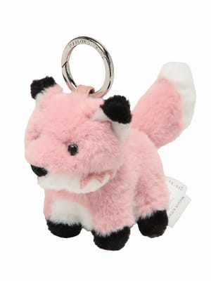Maison Kitsune (メゾン キツネ) レディース バッグチャーム FOX チャーム カラビナリング キーホルダー KNLUAK03FF0004