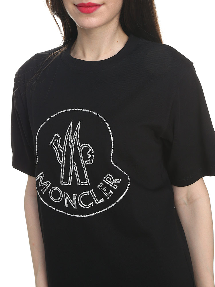 MONCLER (モンクレール) フロントBIGマーク クルーネック 半袖 Tシャツ 
