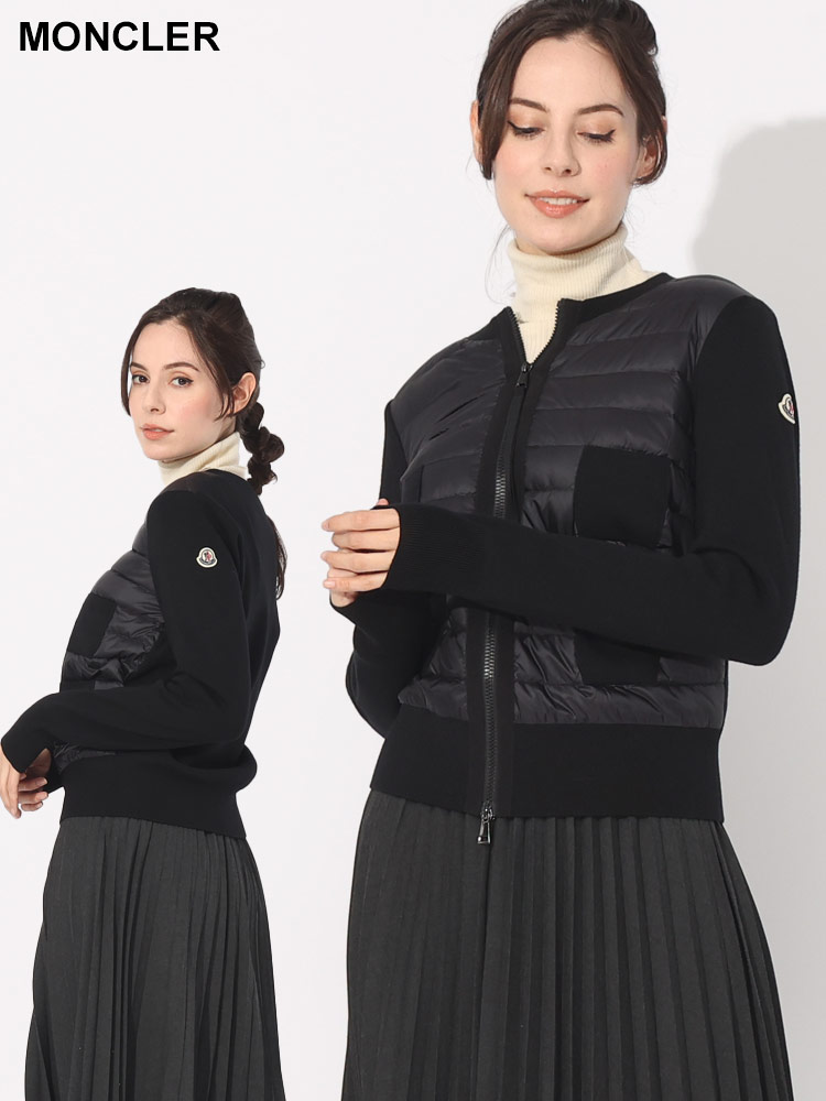 MONCLER (モンクレール) フロントダウン フルジップ ニットジャケット MCL9B51000A9018 ブランド【サカゼン公式通販】