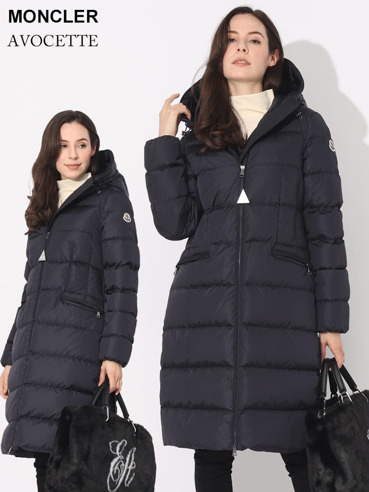 MONCLER (モンクレール) フード ナイロン フルジップ ダウンコート  
