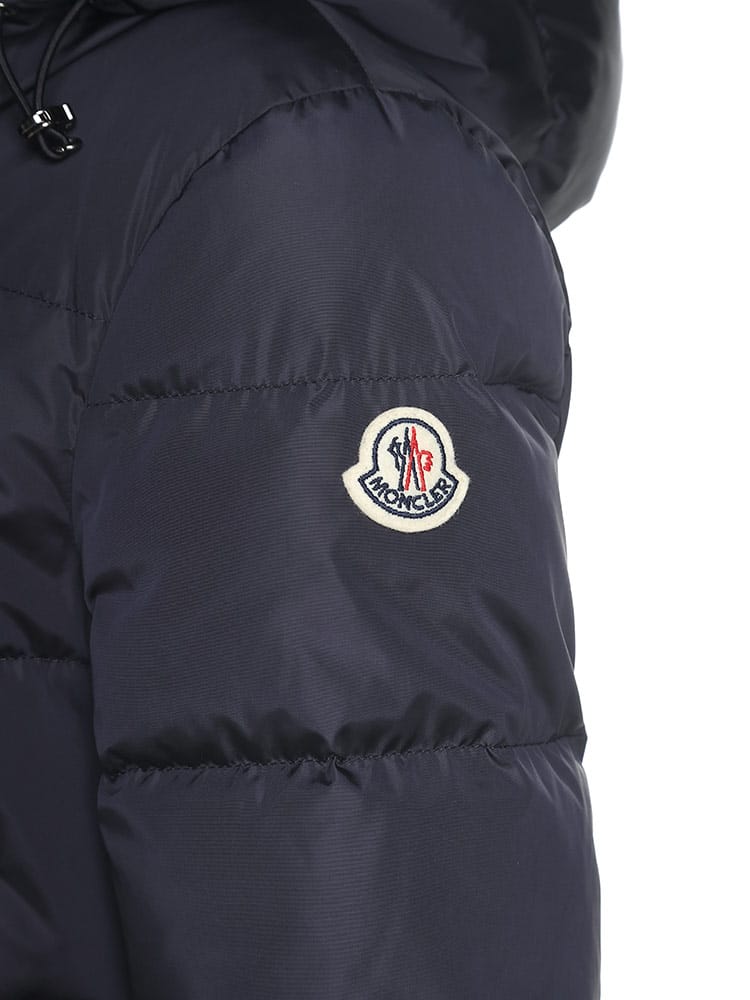 MONCLER (モンクレール) フード ナイロン フルジップ ダウンコート 