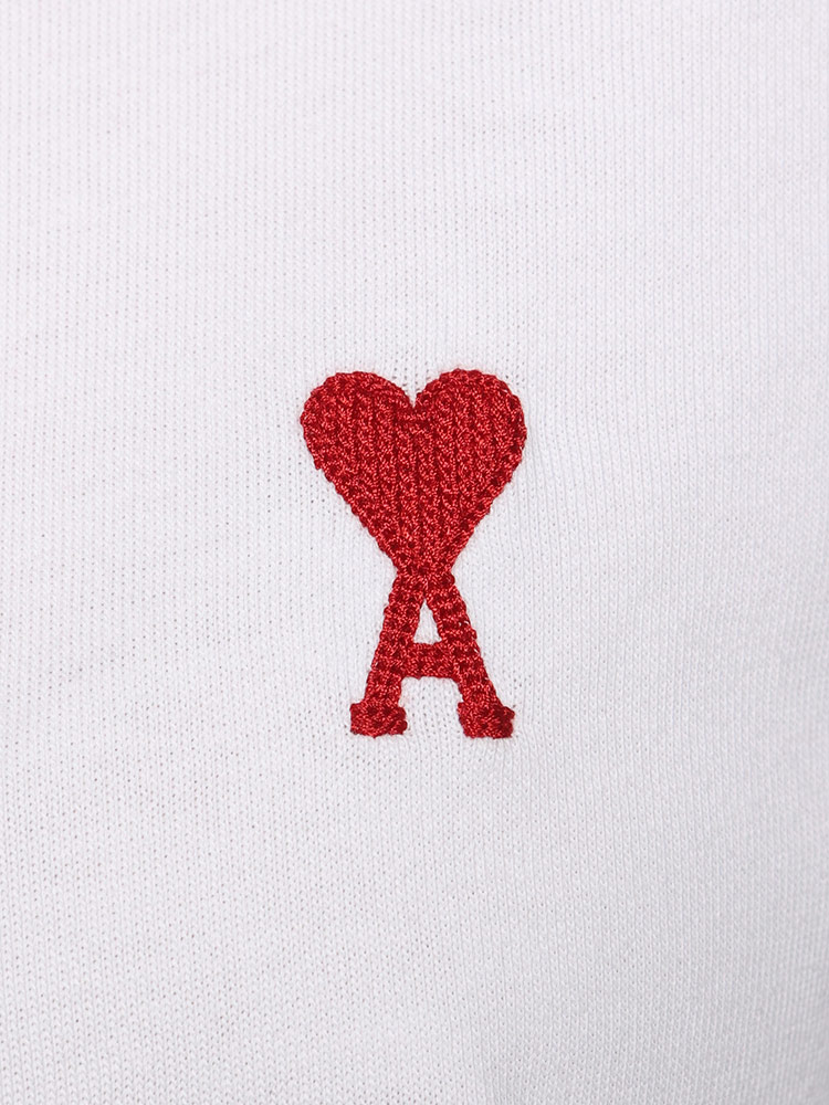 AMI PARIS (アミパリス) オーガニックコットン ロゴ刺繍 クルーネック 半袖 Tシャツ AMLBFUTS005【サカゼン公式通販】