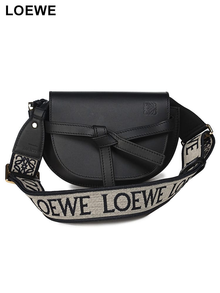 LOEWE (ロエベ) ソフトカーフ＆ジャカード ゲートデュアル バッグ ミニ LELA650N46X13 レディース