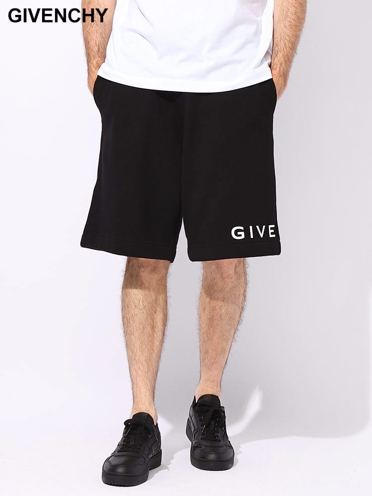GIVENCHY (ジバンシィ) アーキロゴ スウェット ショートパンツ 