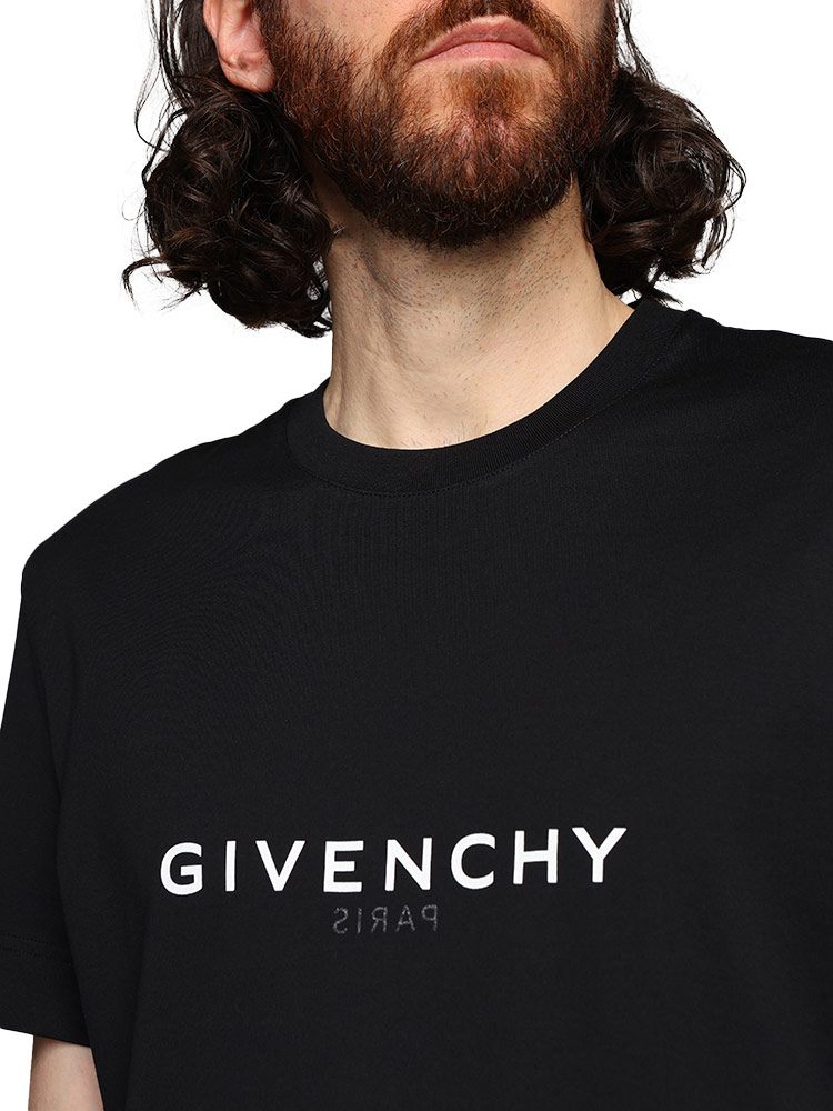 GIVENCHY (ジバンシィ) リバースロゴ クルーネック 半袖 Ｔシャツ SLIMFIT GVBM71653Y6B 【サカゼン公式通販】