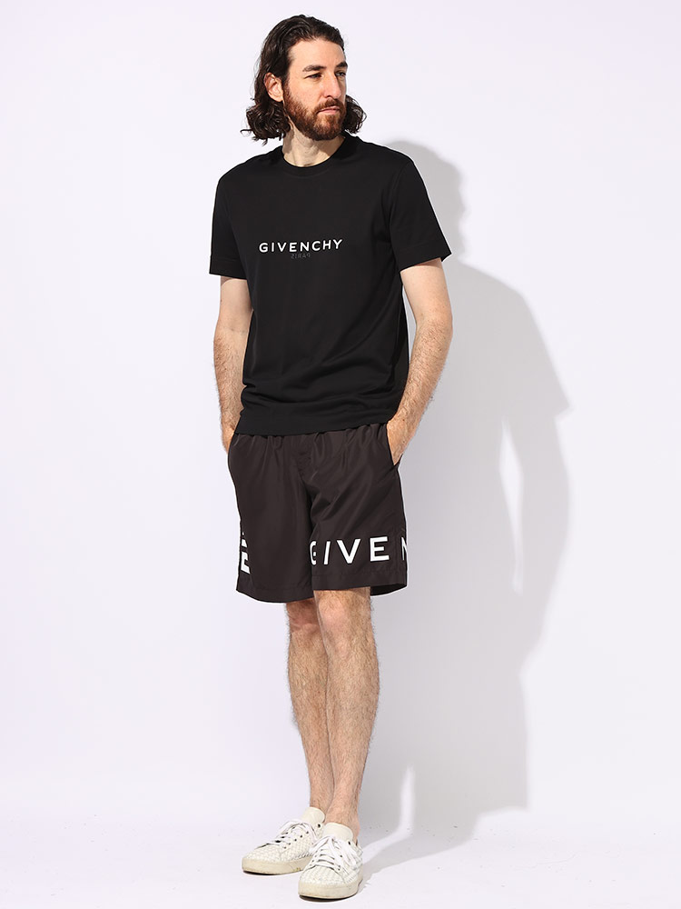 GIVENCHY (ジバンシィ) リバースロゴ クルーネック 半袖 Ｔシャツ SLIMFIT GVBM71653Y6B 【サカゼン公式通販】