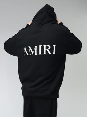 AMIRI (アミリ) メンズ パーカー 長袖 ロゴプリント プルオーバー MA CORE LOGO AIAMTOJR1127