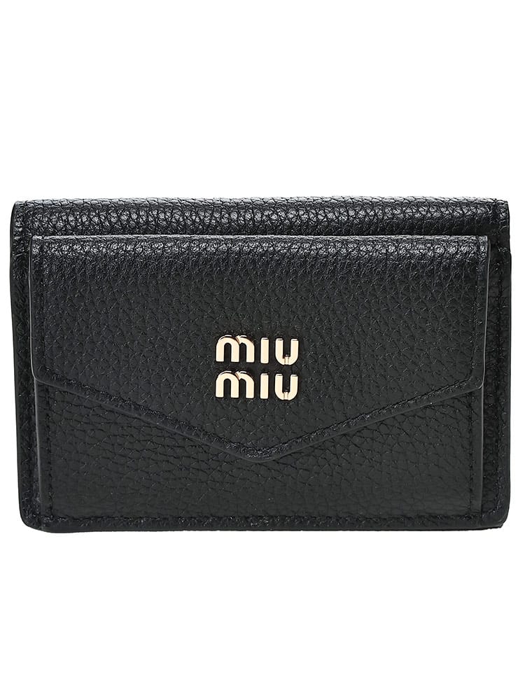 MIU MIU (ミュウミュウ) レディース 財布 ヴィッテロダイノレザー 三つ折り スモール カード 小銭 MIU5MH021ADT7