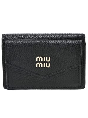 MIU MIU (ミュウミュウ) レディース 財布 ヴィッテロダイノレザー 三つ折り スモール カード 小銭 MIU5MH021ADT7