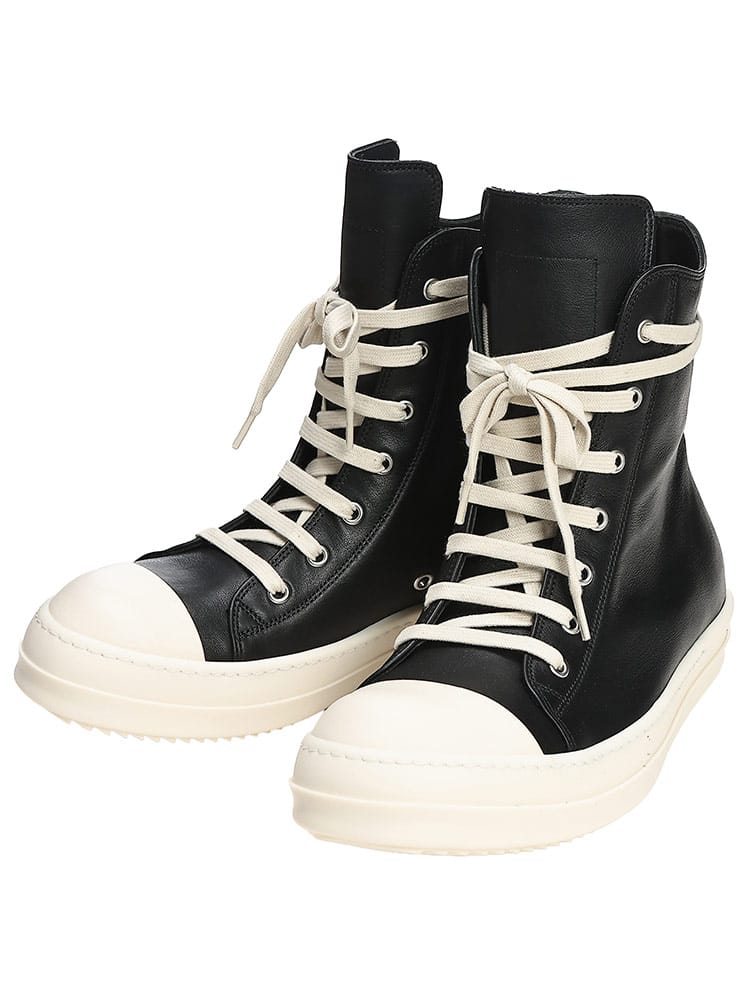 RICK OWENS (リック オウエンス) メンズ スニーカー レースアップ ハイカット スニーカー LCO SNEAKERS HIGH RORU02F4890LCO