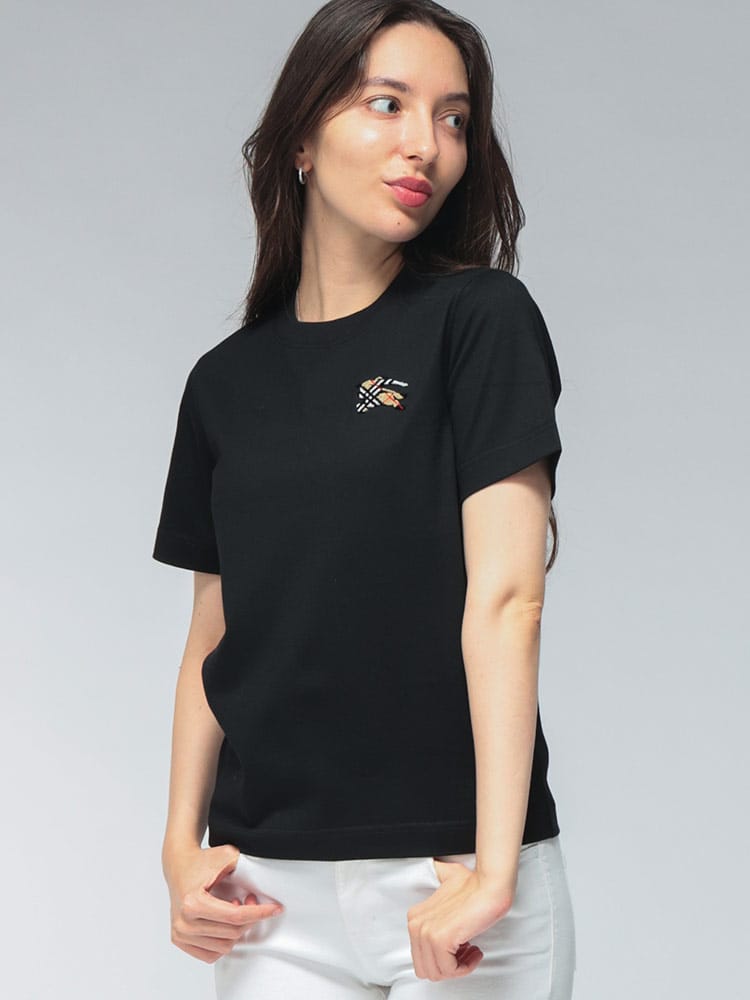 BURBERRY (バーバリー) レディース Tシャツ 半袖 コットンジャージー 