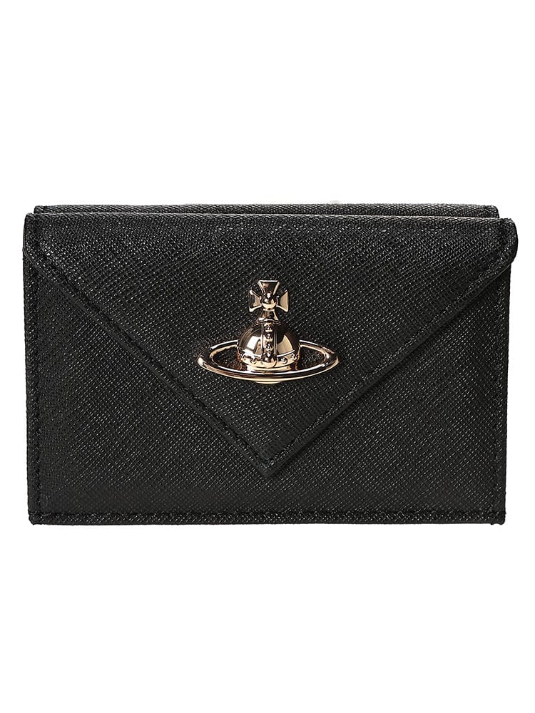 Vivienne Westwood (ヴィヴィアン・ウエストウッド) レディース 三つ折り財布 三つ折り ウォレット サフィアーノレザー Envelope VWW5115002EW
