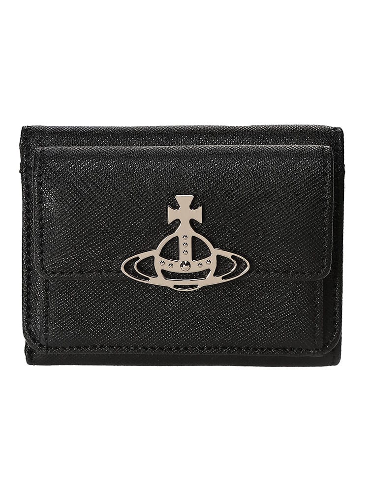 Vivienne Westwood (ヴィヴィアン・ウエストウッド) レディース 三つ折り財布 三つ折り ウォレット サフィアーノレザー Small Flap パース VWW5115002UW
