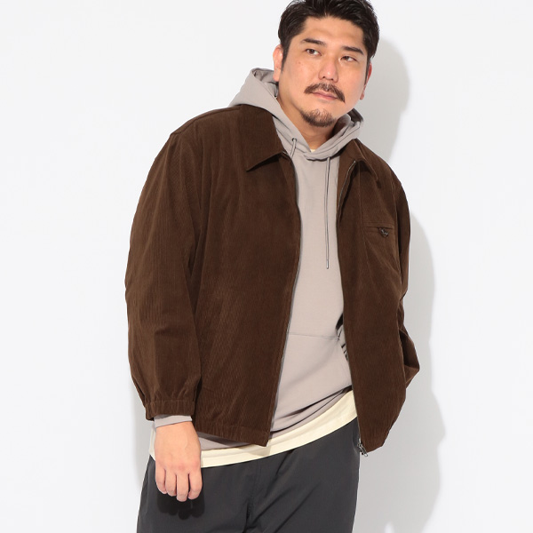コーデュロイアウター着用イメージ1